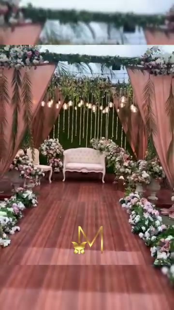 Draped aisle